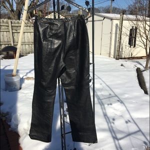 Croft & Barrow Black Soft Lambskin Leather Pants